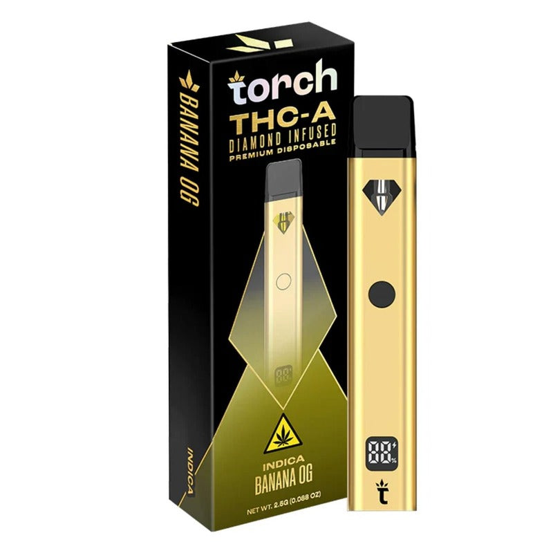 banana og torch thca diamond infused premium disposable 2.5g