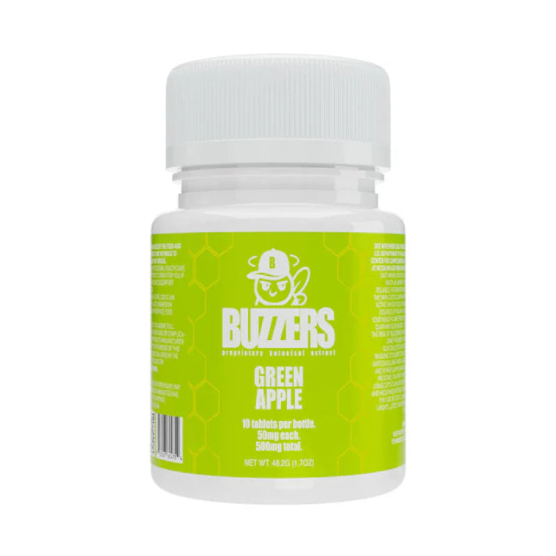 green apple buzzers cats claw extract bottle