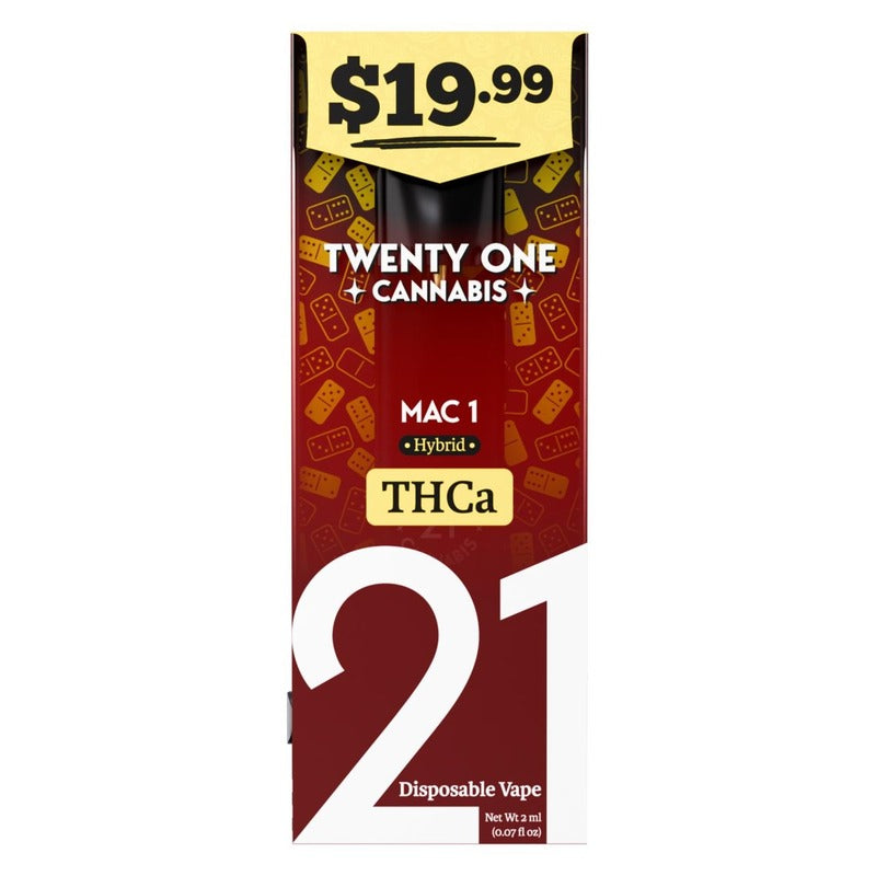 mac 1 twenty one thca pre priced disposable