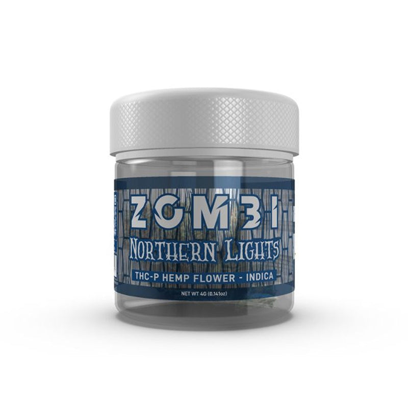 northern lights indica zombi hemp flower 4g