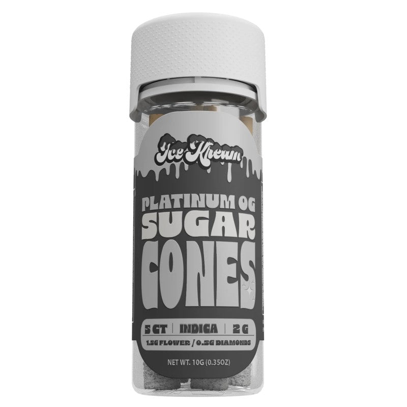 platinum og ice kream sugar cones preroll