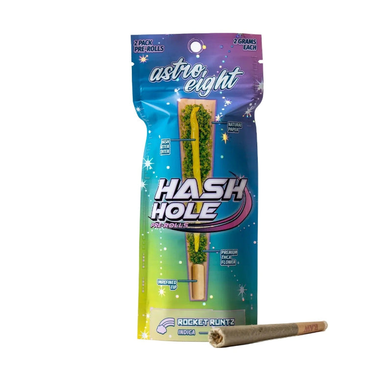 rocket runtz astro eight thca hash hole pre roll 2g