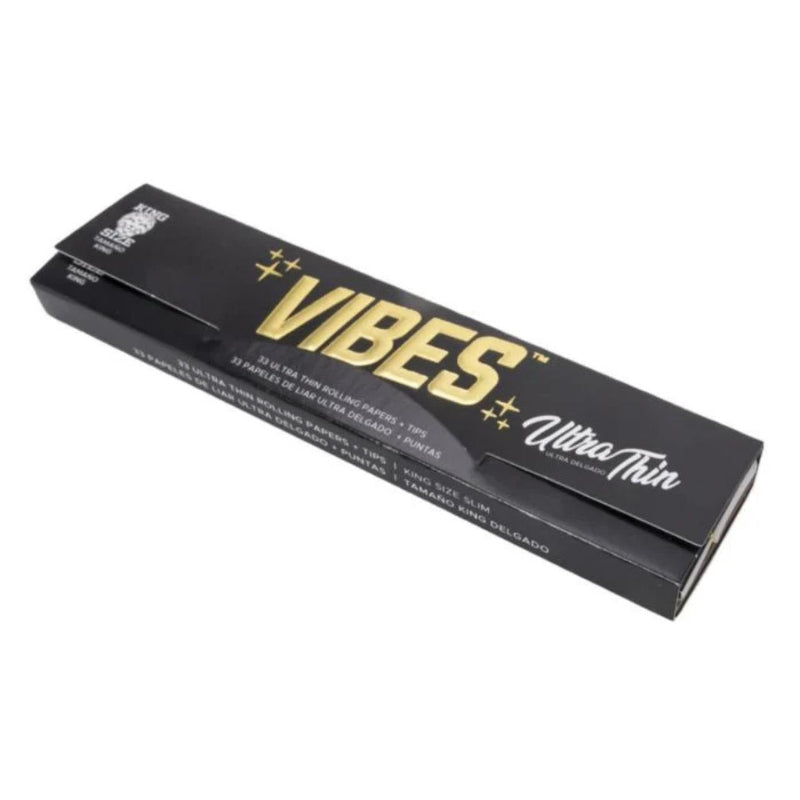 ultra thin vibes papers king size rolling papers with tips