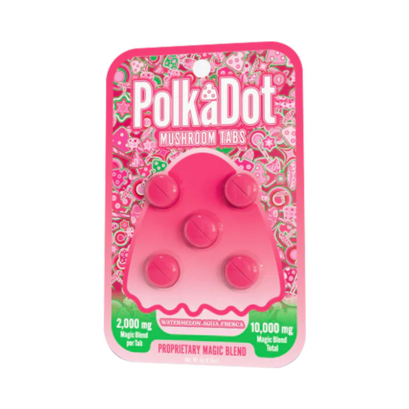 watermelon agua fresca polkadot mushroom tablets