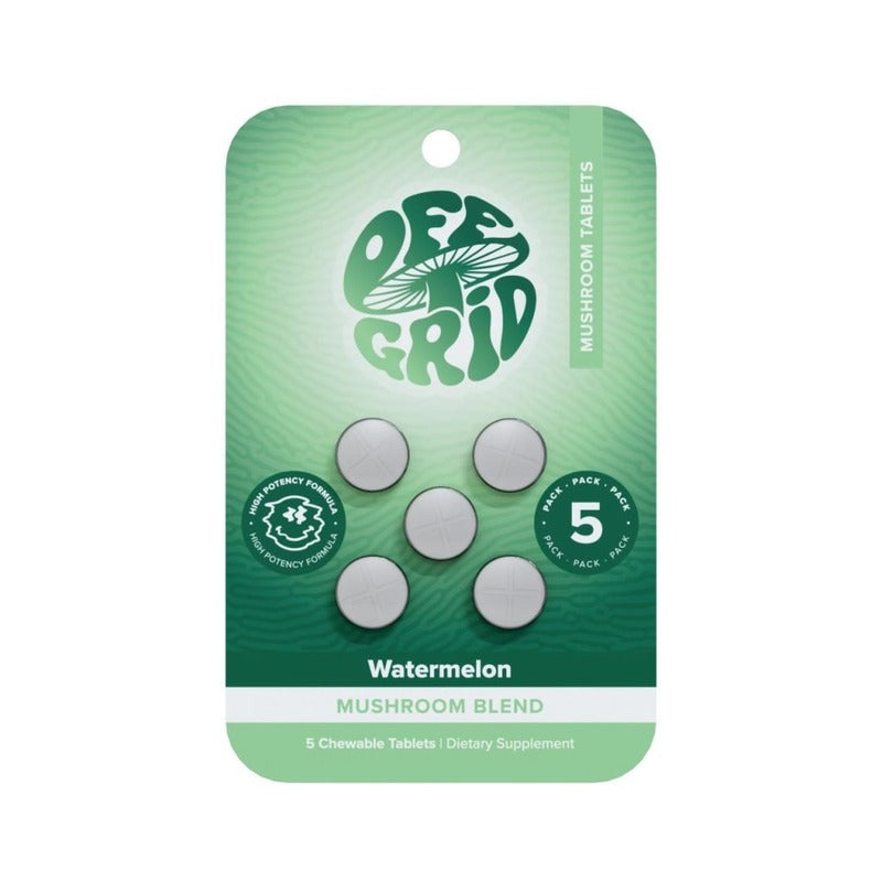 watermelon off grid mushroom blend tablets