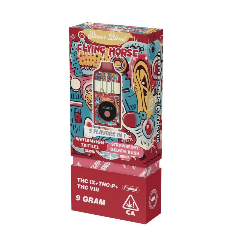 watermelon zkittlez strawberry gelato flying horse stoner blend 9g