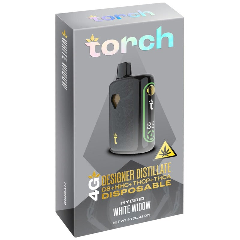 white widow hybrid torch designer distillate thcp disposable 4g