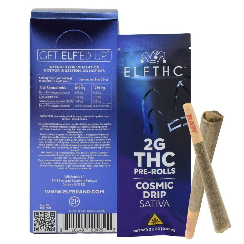 cosmic drip elfthc thc pre rolls 4g
