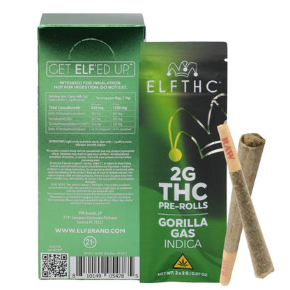 gorilla gas elfthc thc pre rolls 4g