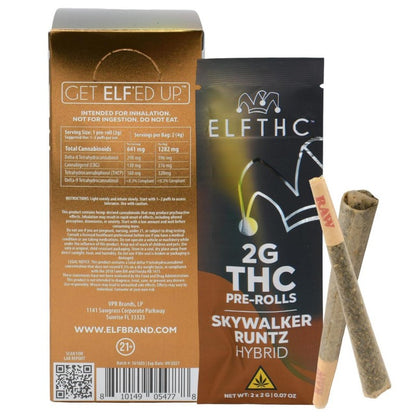 skywalker runtz elfthc thc pre rolls 4g