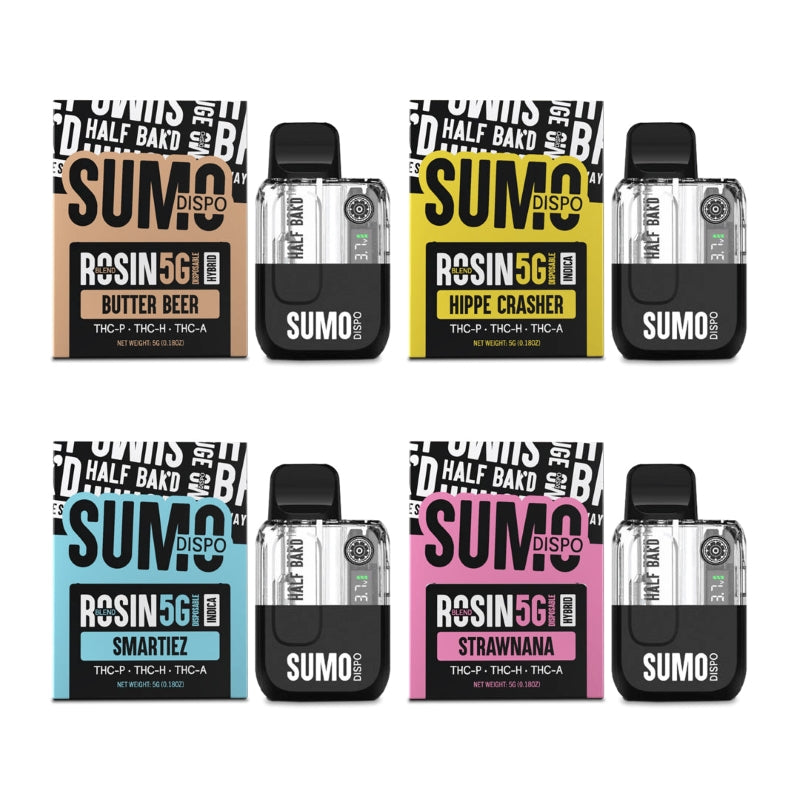 Half Bak'd Sumo Rosin Blend Disposable Vape 5G