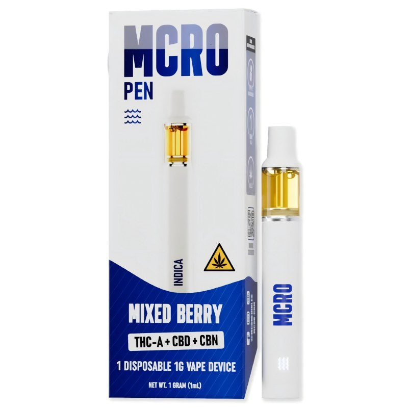 mcro pen thc-a cbd cbn mixed berry disposable
