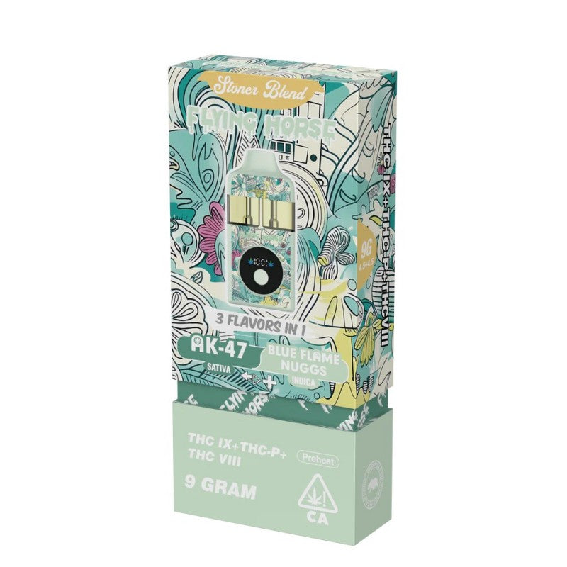 ak47 blue flame nuggs flying horse stoner blend 9g