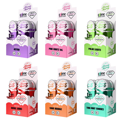 all color hazy exotic thcp diamond infused preroll