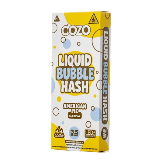 american pie dozo liquid bubble hash disposable