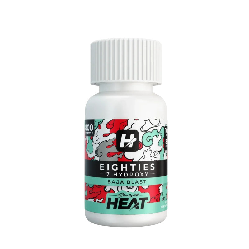 baja blast straight heat 7hydroxy eighties tablets bottle