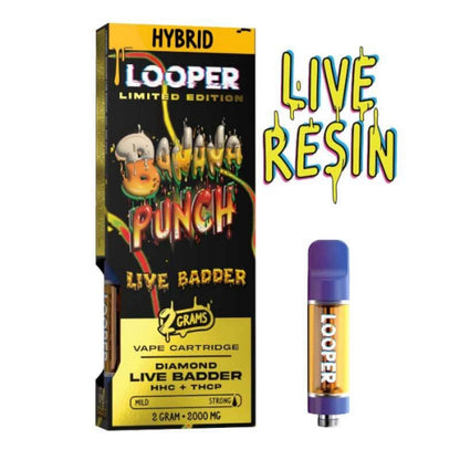 banana punch looper live badder thc cart 2g