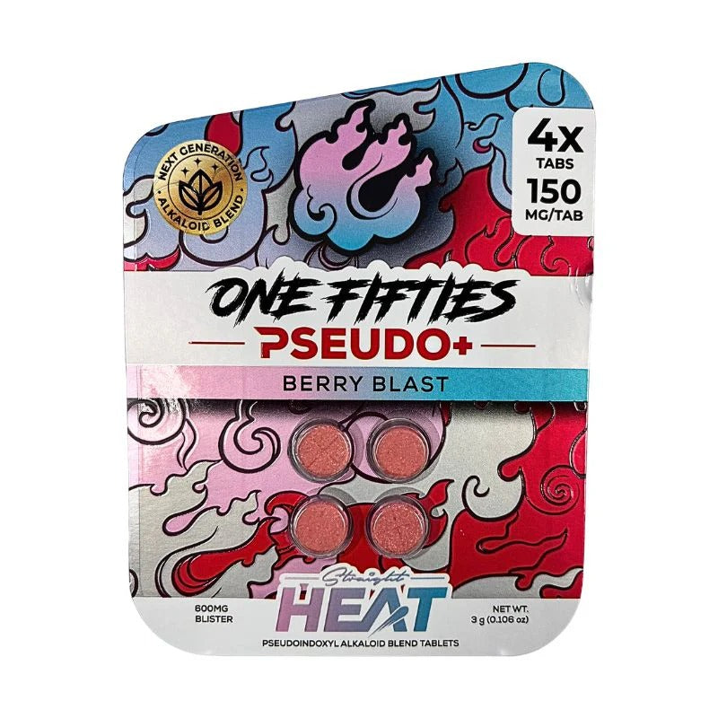 berry blast straight heat pseudo one fifties tabs 150mg 4ct