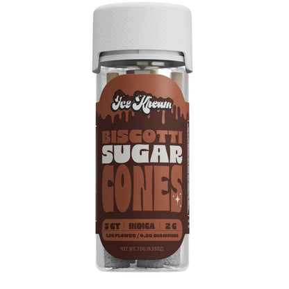 biscotti ice kream sugar cones preroll