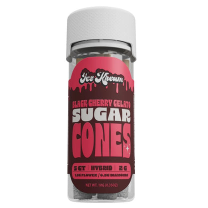 black cherry ice kream sugar cones preroll