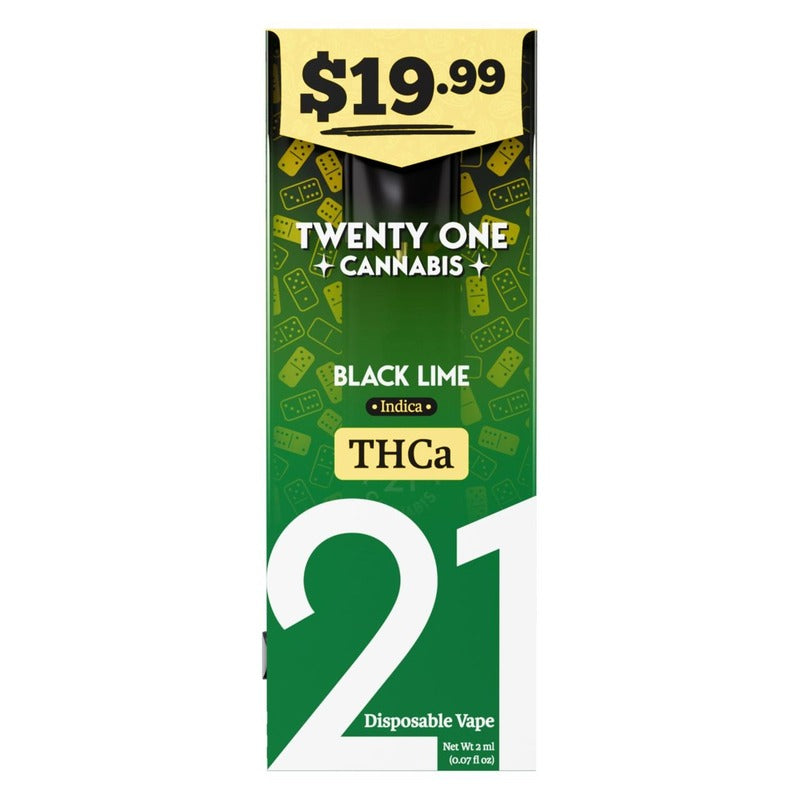 black lime twenty one thca pre priced disposable