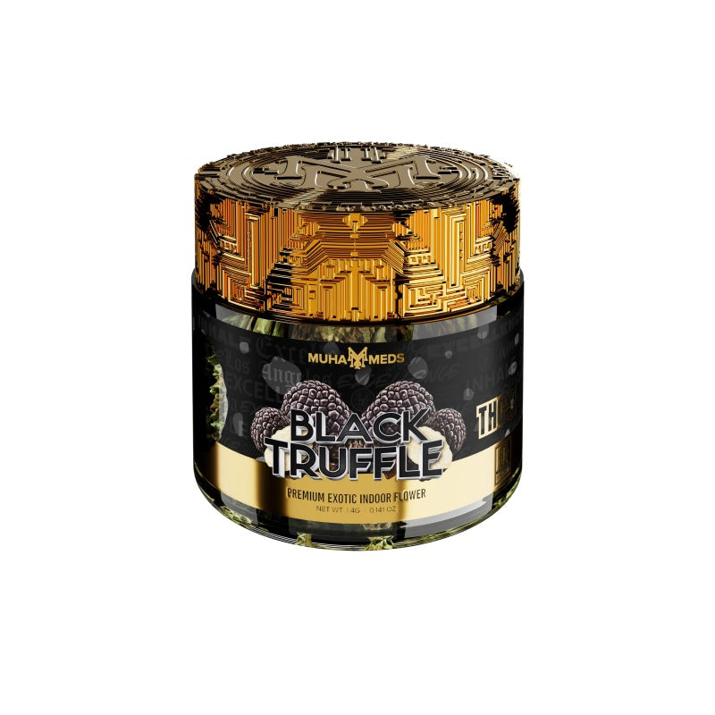 black truffle muha meds thca flower jar