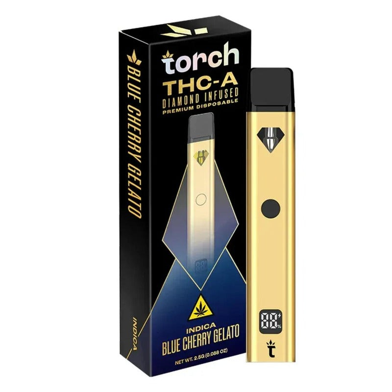 blue cherry gelato torch thca diamond infused premium disposable 2.5g