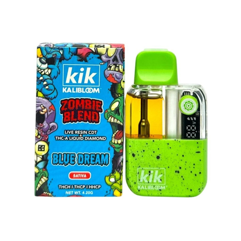 blue dream sativa kik kalibloom zombie blend live rosin disposable 4.2g