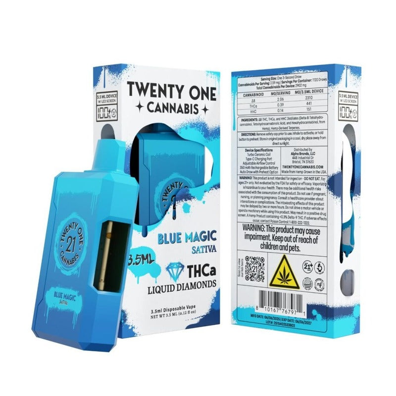 blue magic twenty one thca cannabis disposable