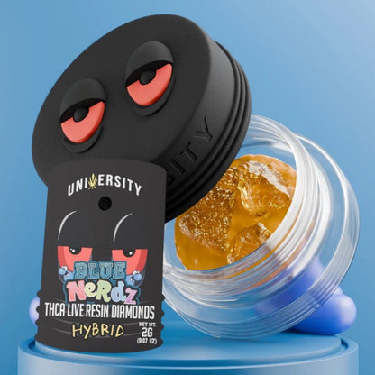 blue nerdz university live resin thca dab