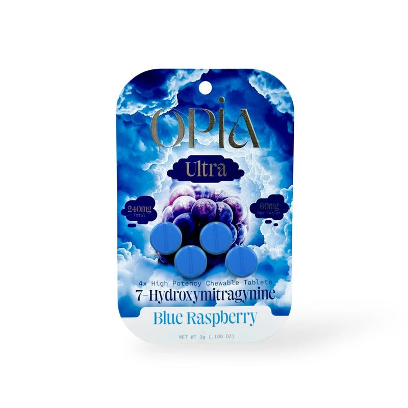 blue raspberry opia ultra 7oh high potency chewable tablets
