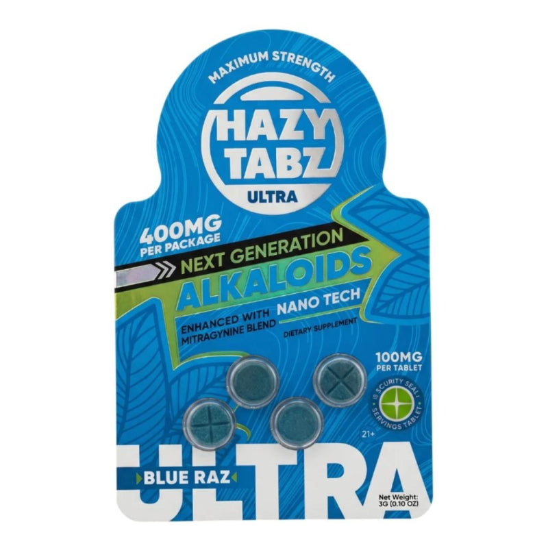 blue raz hazy tabz ultra next gen alkaloid tablet 400mg