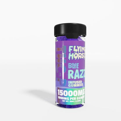 blue razz flying horse thc a gummies
