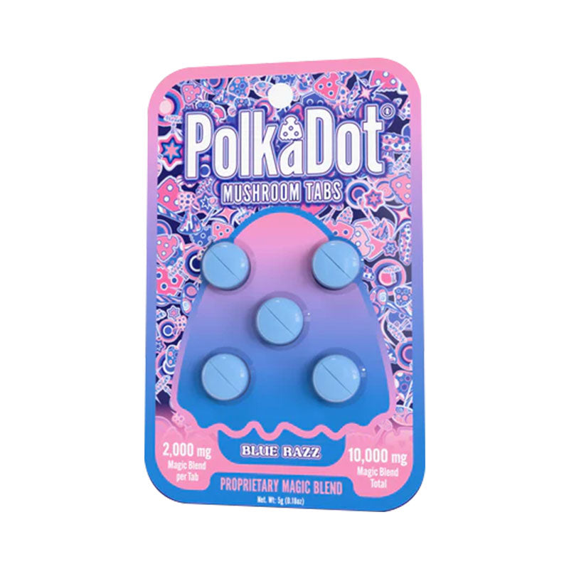 blue razz polkadot mushroom tablets