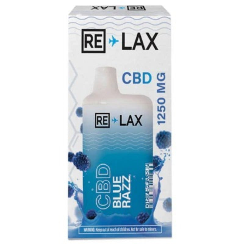 blue razz relax cbd disposable 1250mg