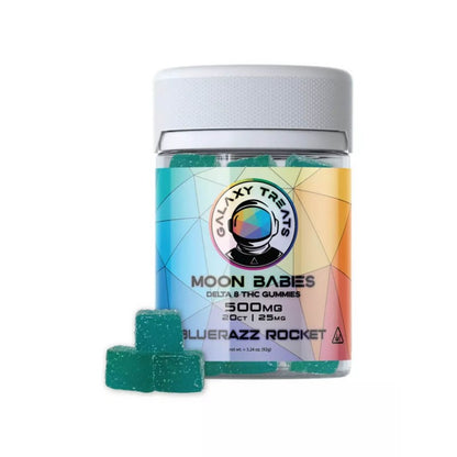 blue razz rocket galaxy treats moon babies gummies