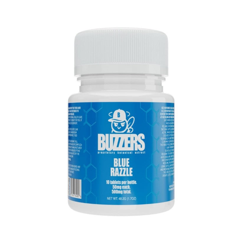 blue razzle buzzers cats claw extract bottle