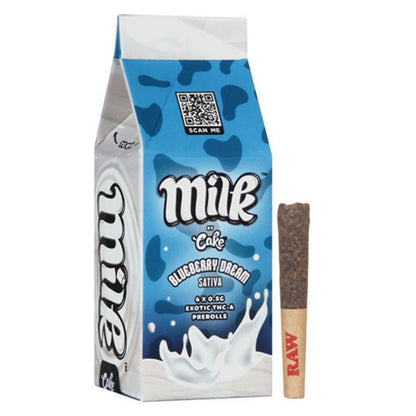 blueberry dream cake milk exotic thc a prerolls