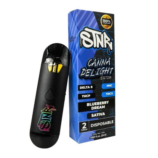 blueberry dream sativa stnr canna delight thcp disposable