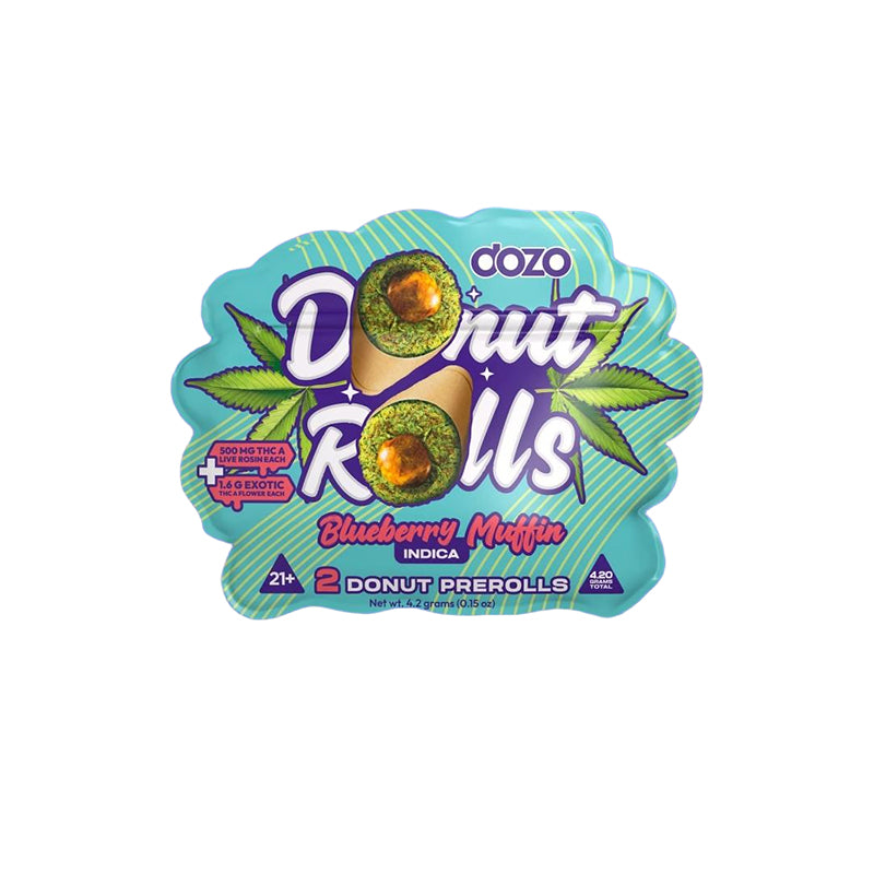 blueberry muffin dozo donut rolls live rosin pre rolls 1