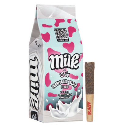 bubblegum gelato cake milk exotic thc a prerolls
