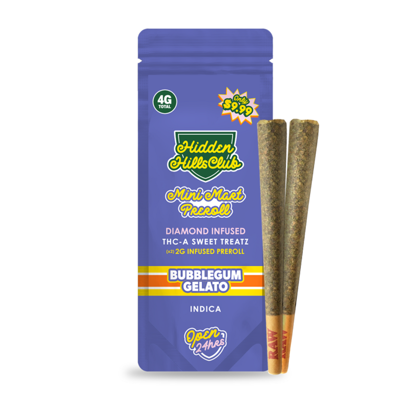 bubblegum gelato hidden hills mini mart thca pre roll