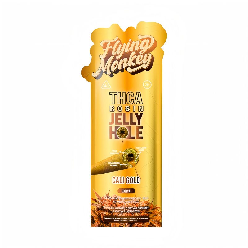 cali gold flying monkey jelly hole thca pre-rolls