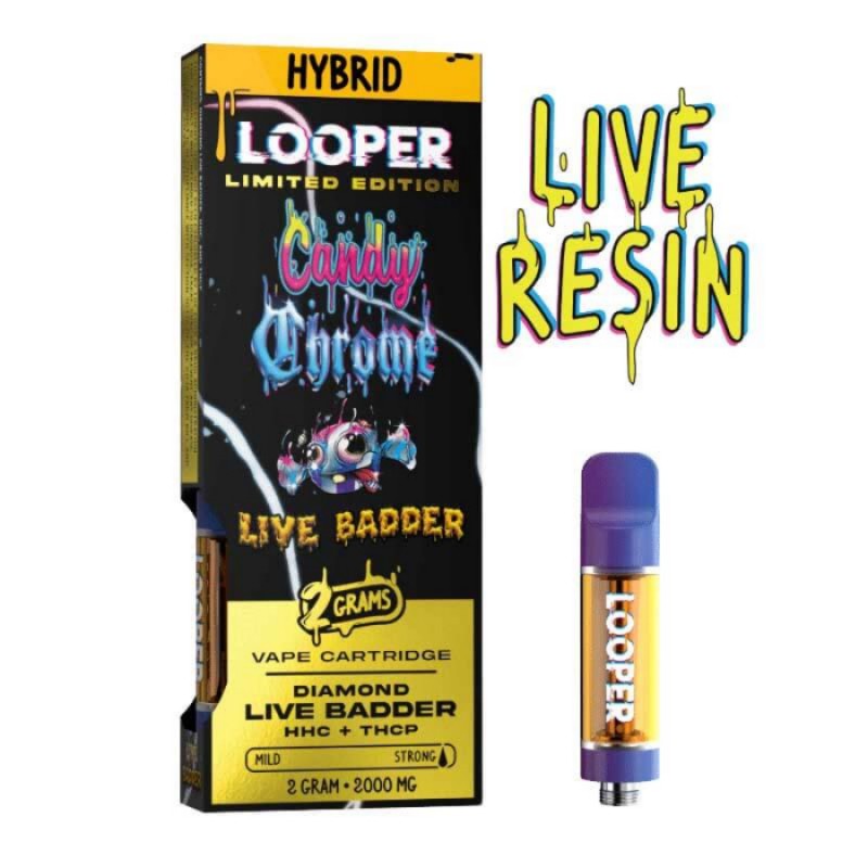 candy chrome looper live badder thc cart 2g
