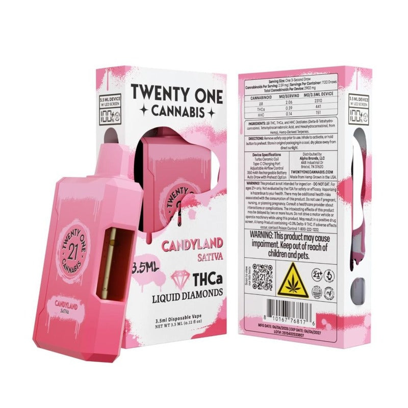 candyland twenty one thca cannabis disposable