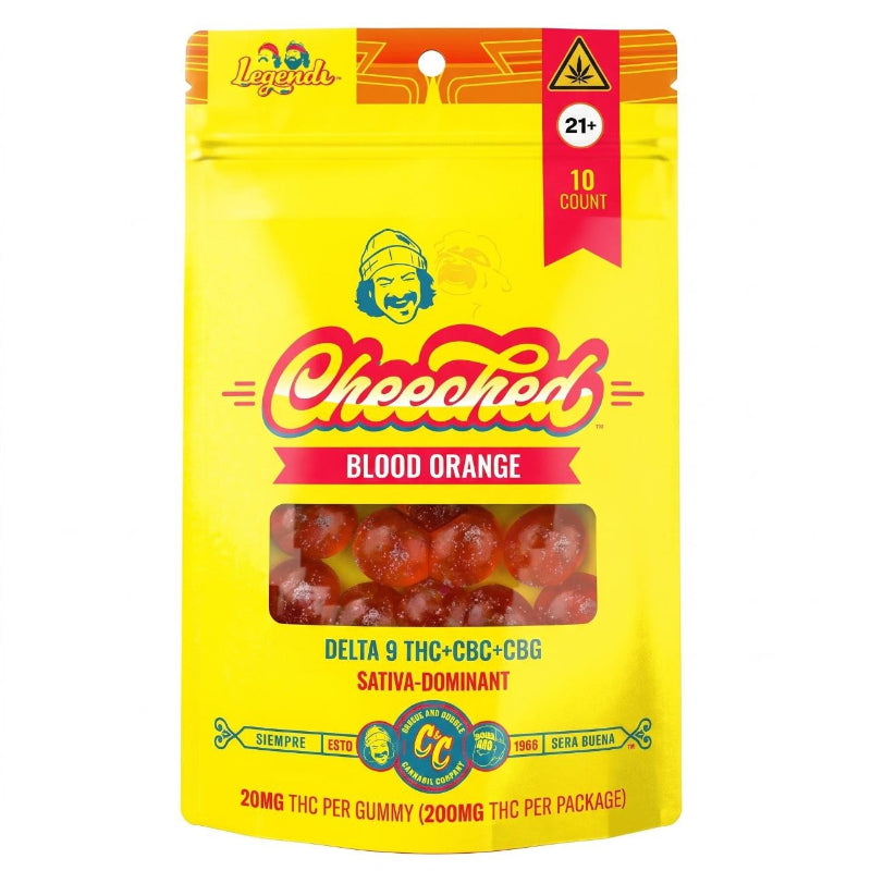 cheeched blood orange sativa cheech chong legends line gummies 200mg