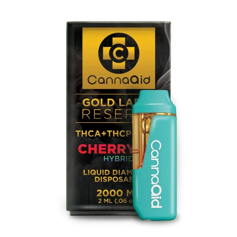 cherry pie hybrid cannaaid thca gold reserve blend disposable