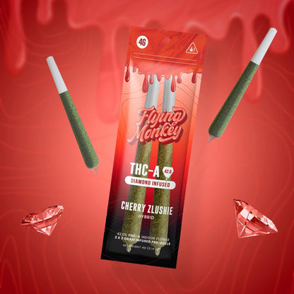 cherry zlushie flying monkey thca pre roll
