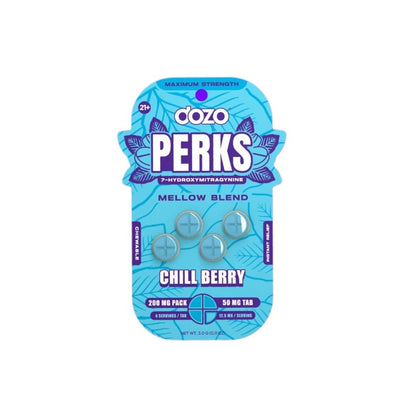 chill berry dozo 7hydroxy perks tablet 200mg