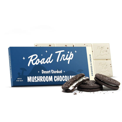 cookies and cream road trip desert stardust mushroom chocolate